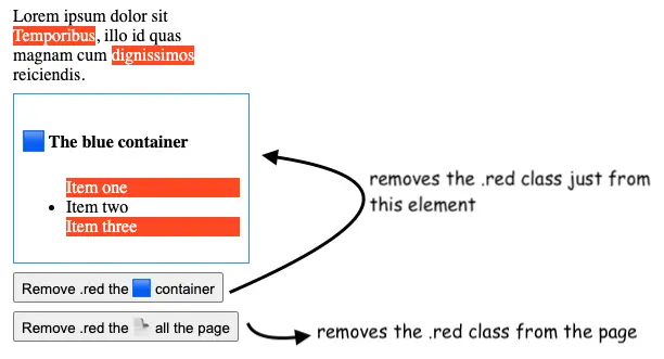 Remove a CSS class from all elements in Javascript